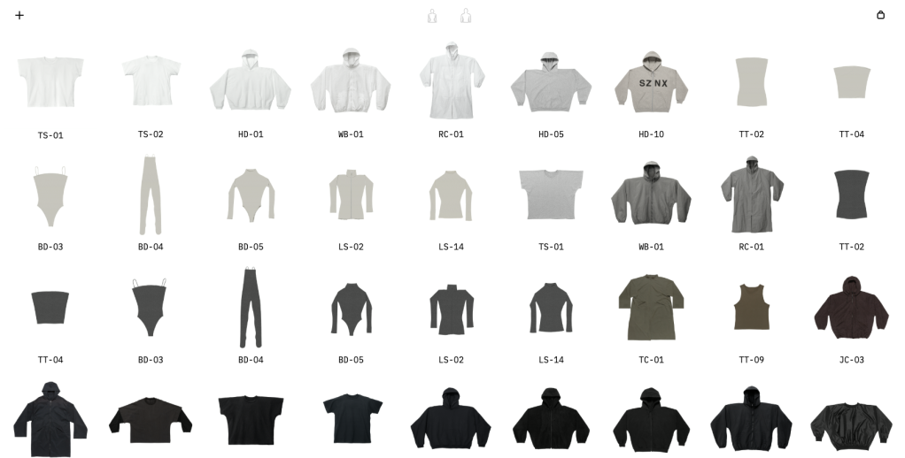 Yeezy.com items