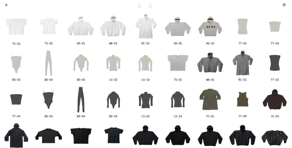 Yeezy.com items
