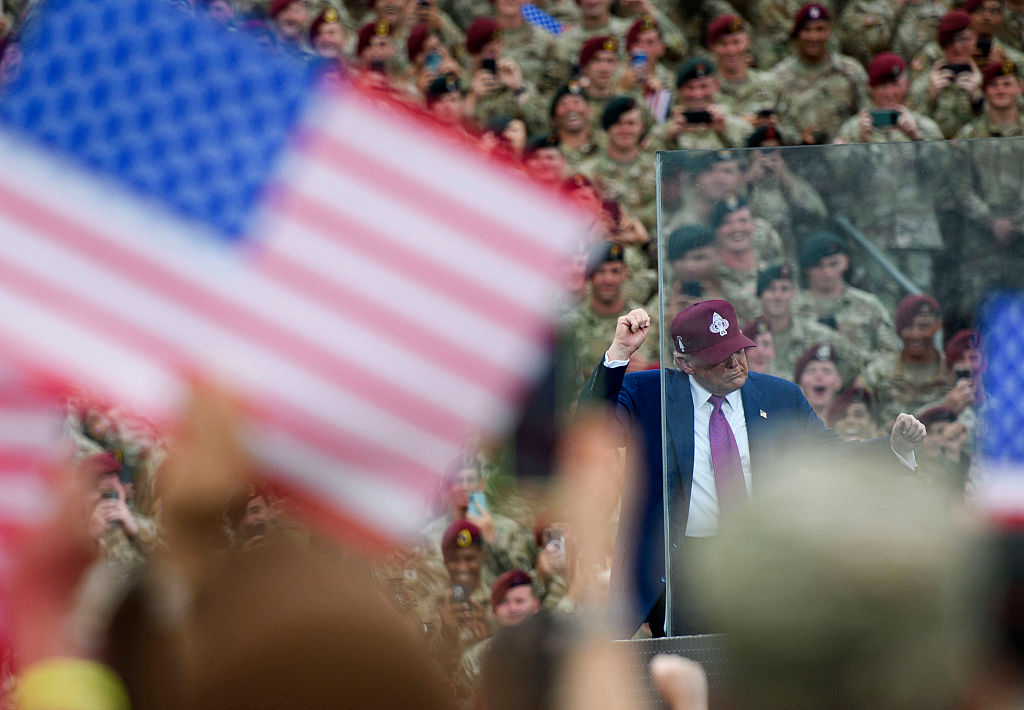 Here's another funny angle from his U.S. military dance in June.