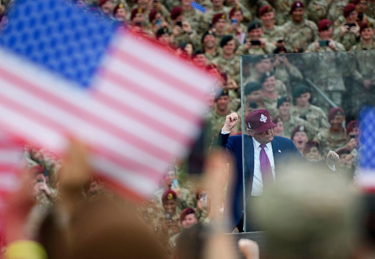 Here's another funny angle from his U.S. military dance in June.