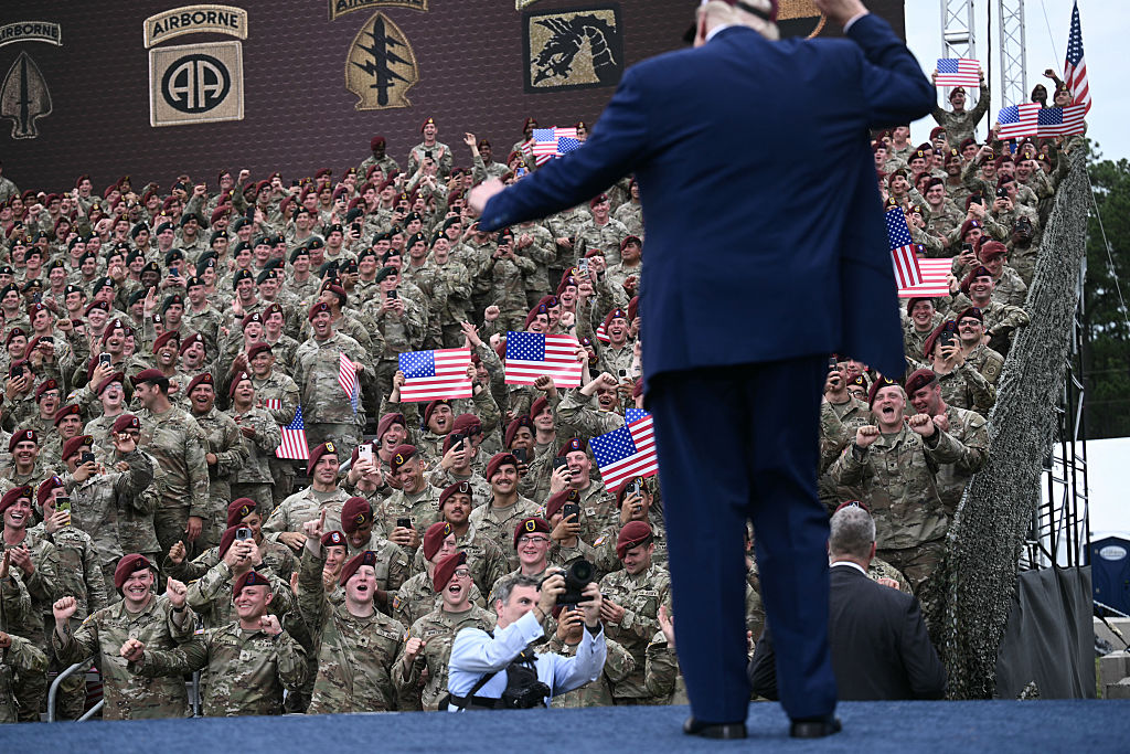 Trump danced for the U.S. military in June.