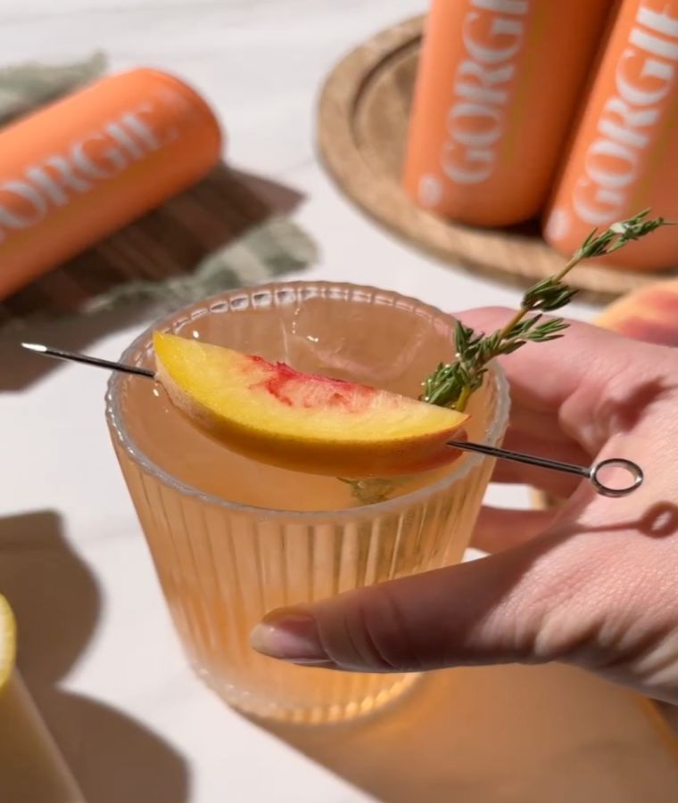 Peach Tea Tequila Spritz