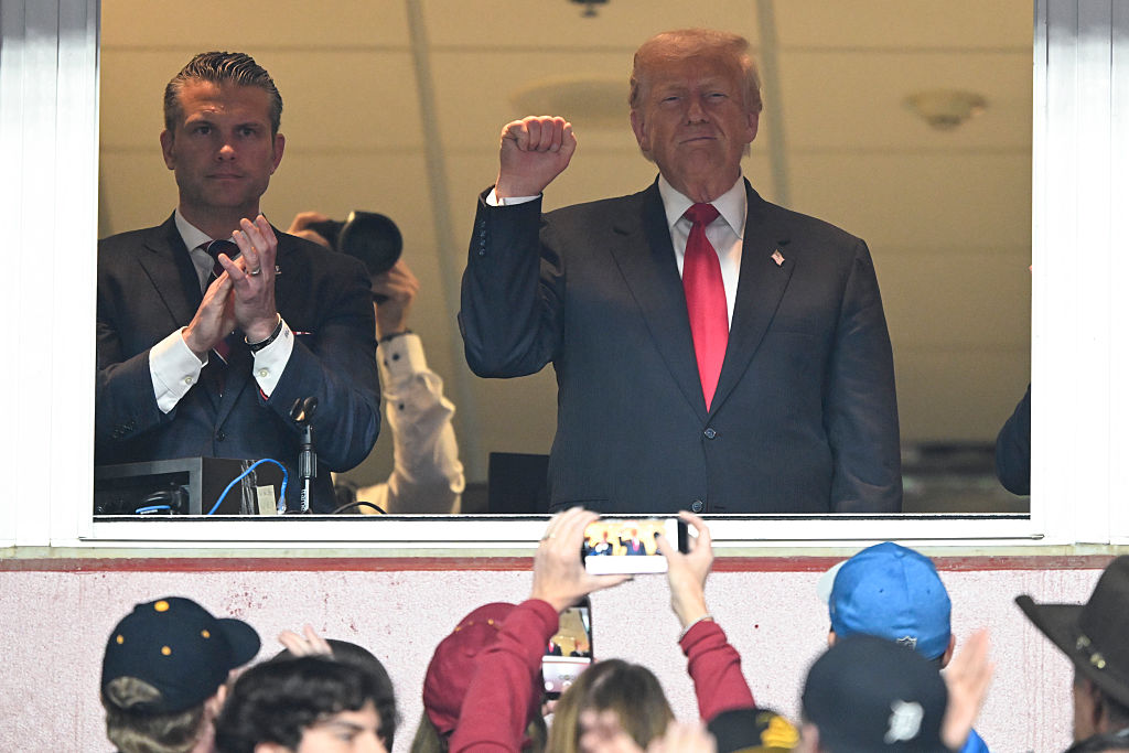 President Trump Watches Washington Commanders Game At Northwest Stadium