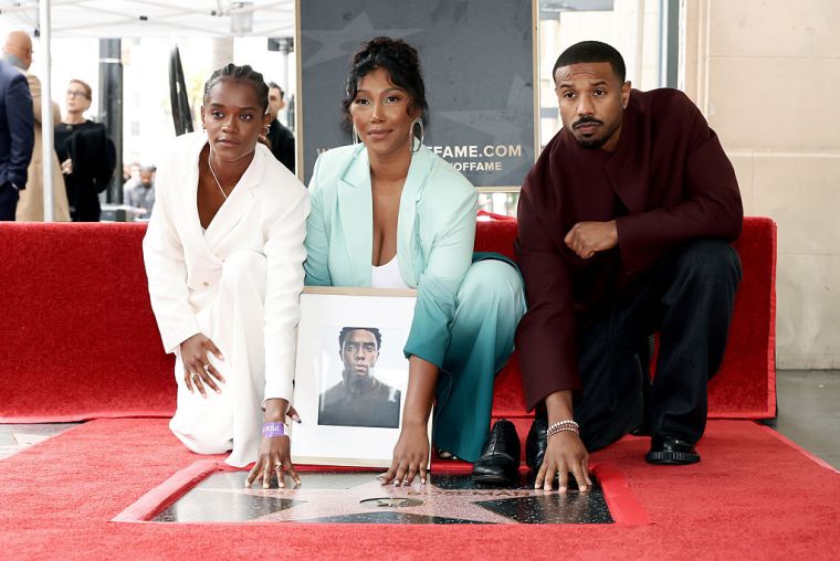 Letitia Wright, Taylor Simone Ledward & Michael B. Jordan