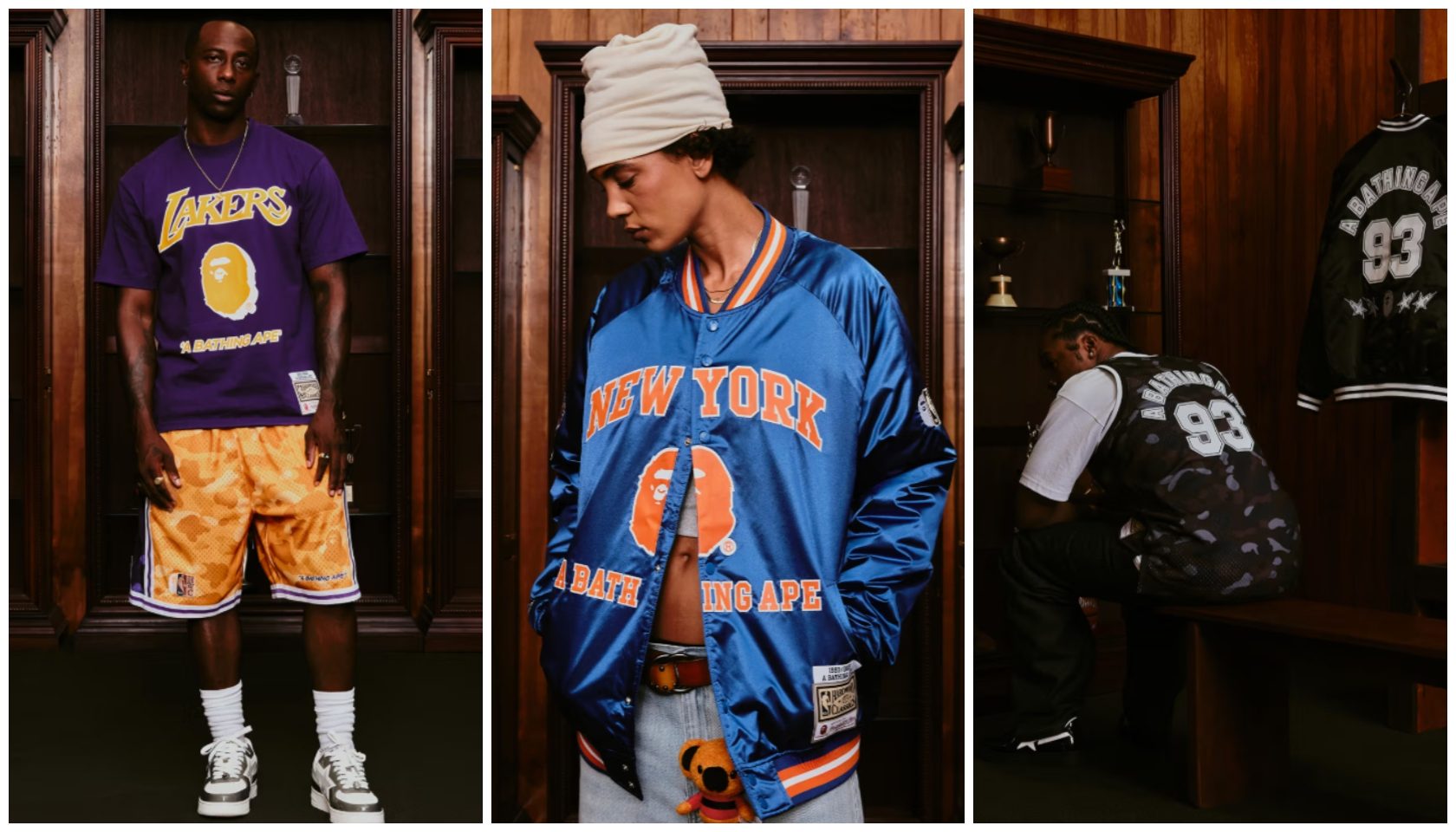 BAPE Teams Up With Mitchell & Ness For An NBA Collection