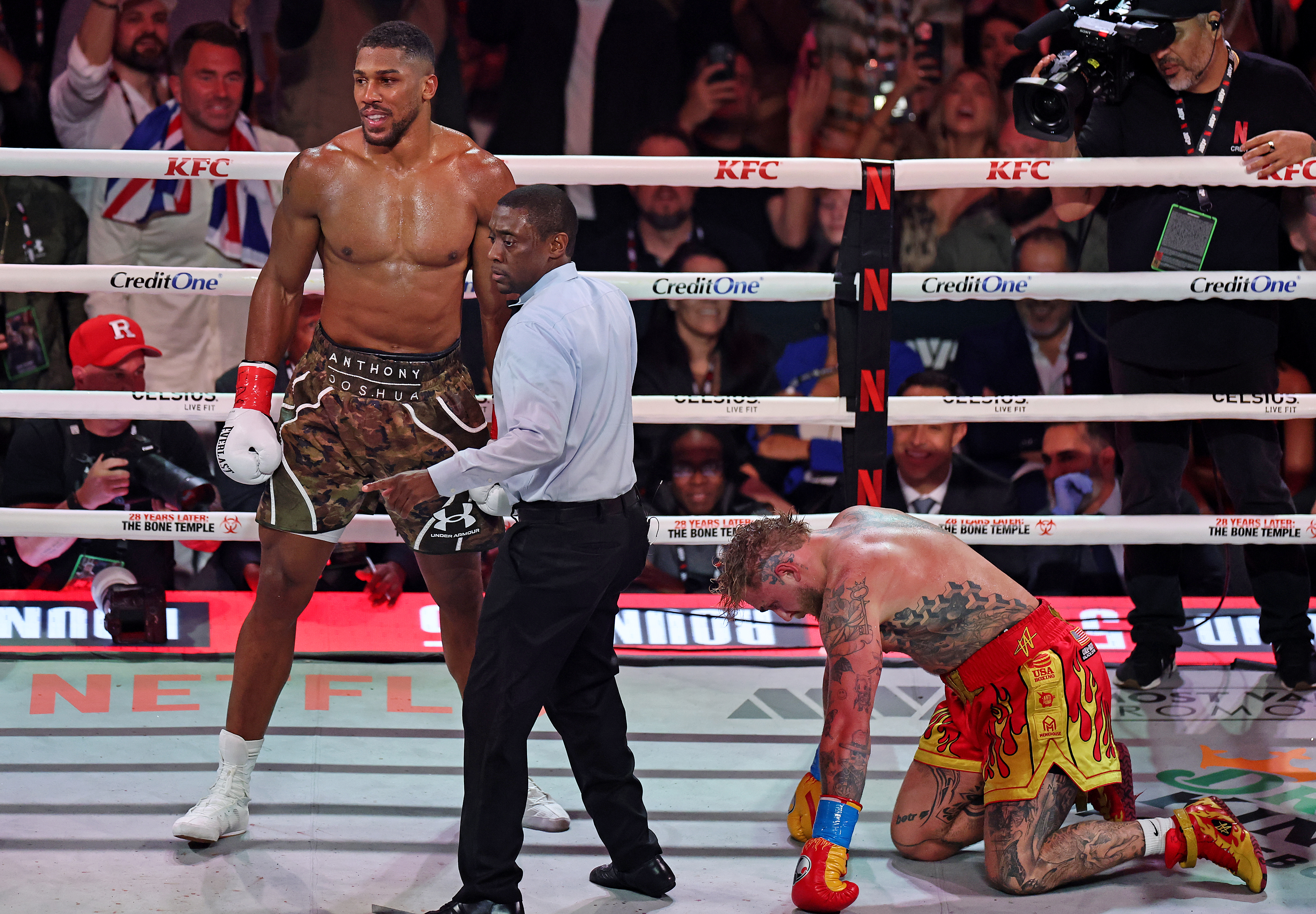 For The Culture: Anthony Joshua Knocks Out Jake Paul, Social Media Celebrates
