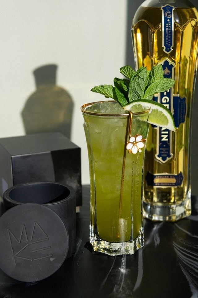 MAKE Matcha x St-Germain Hugo Spritz
