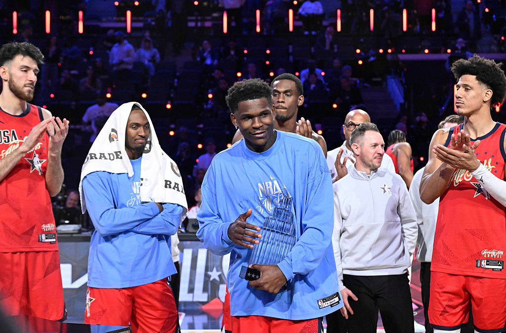 Team USA Stars defeated Team USA Stripes 47-21 to win the 75th NBA All-Star game at Intuit Dome in Inglewood.