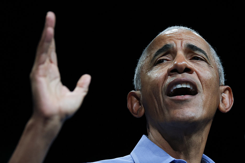 Former President Obama Campaigns With New Jersey And Virginia Democratic Gubernatorial Candidates Ahead Of Elections On Tuesday