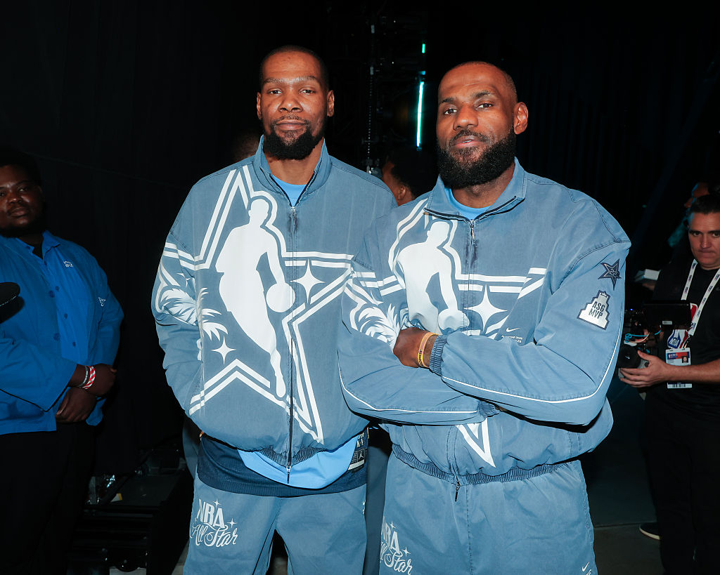 Kevin Durant and Lebron at the 2026 NBA All-Star Game