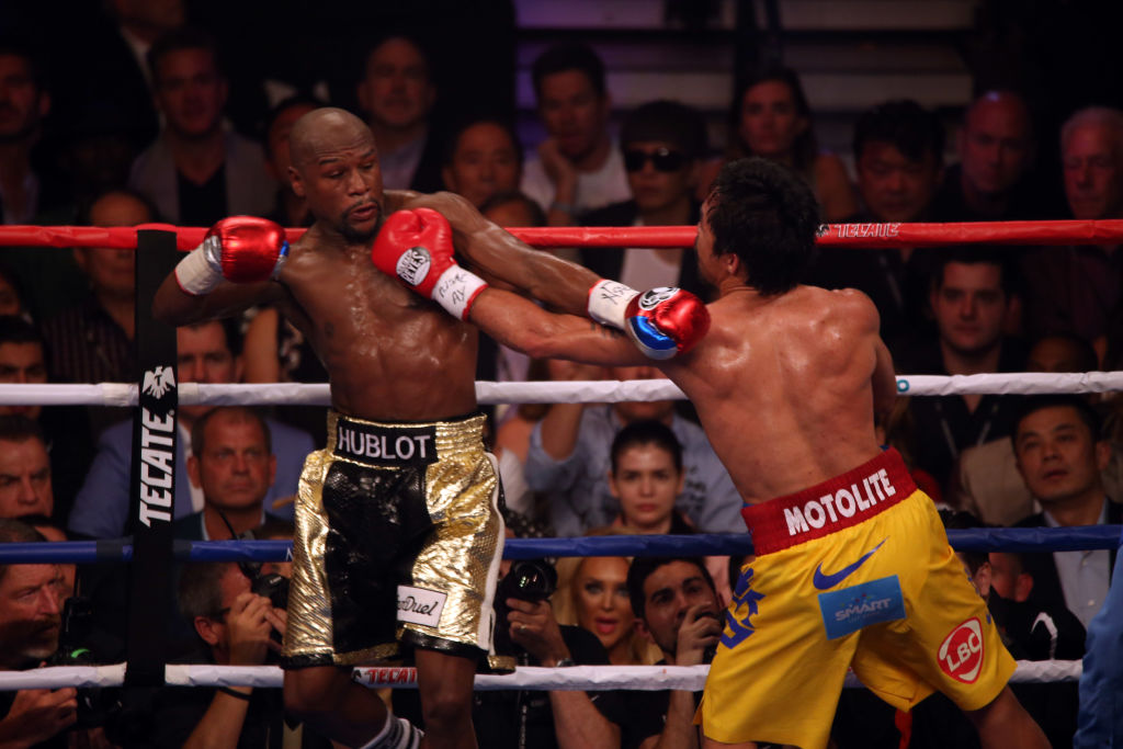 Manny Pacquiao Fights Floyd Mayweather in Welterweight Title Fight