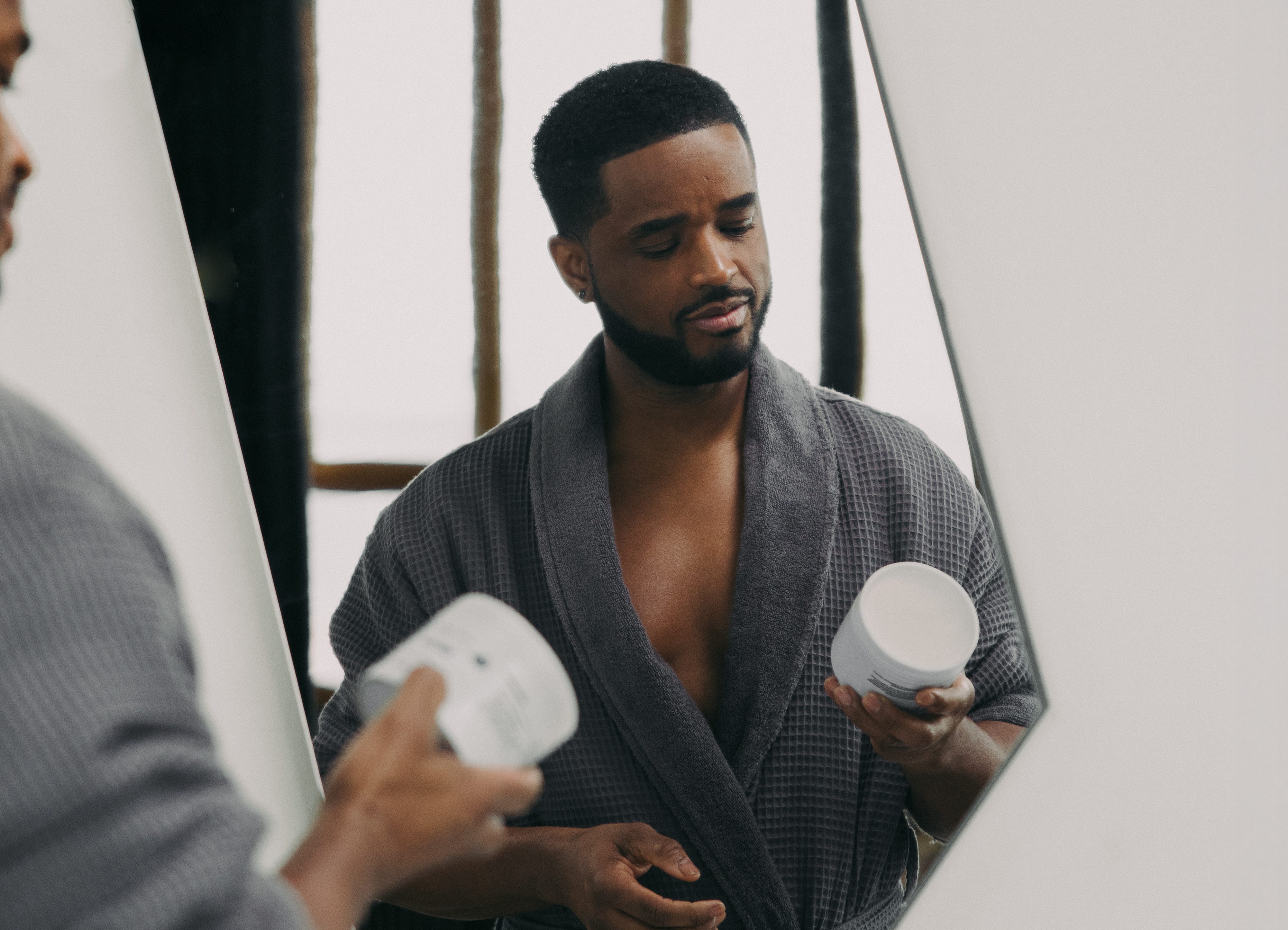 Larenz Tate Helps Bevel Unveil New Body Cream, Talks Skincare Secrets & More