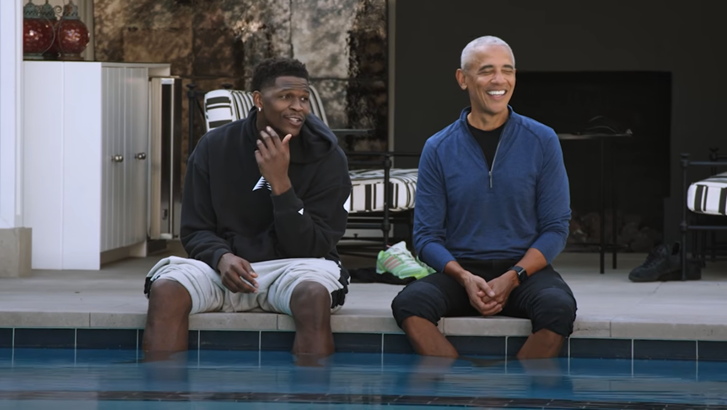 Anthony Edwards X Barack Obama Announce Obama Presidential Center