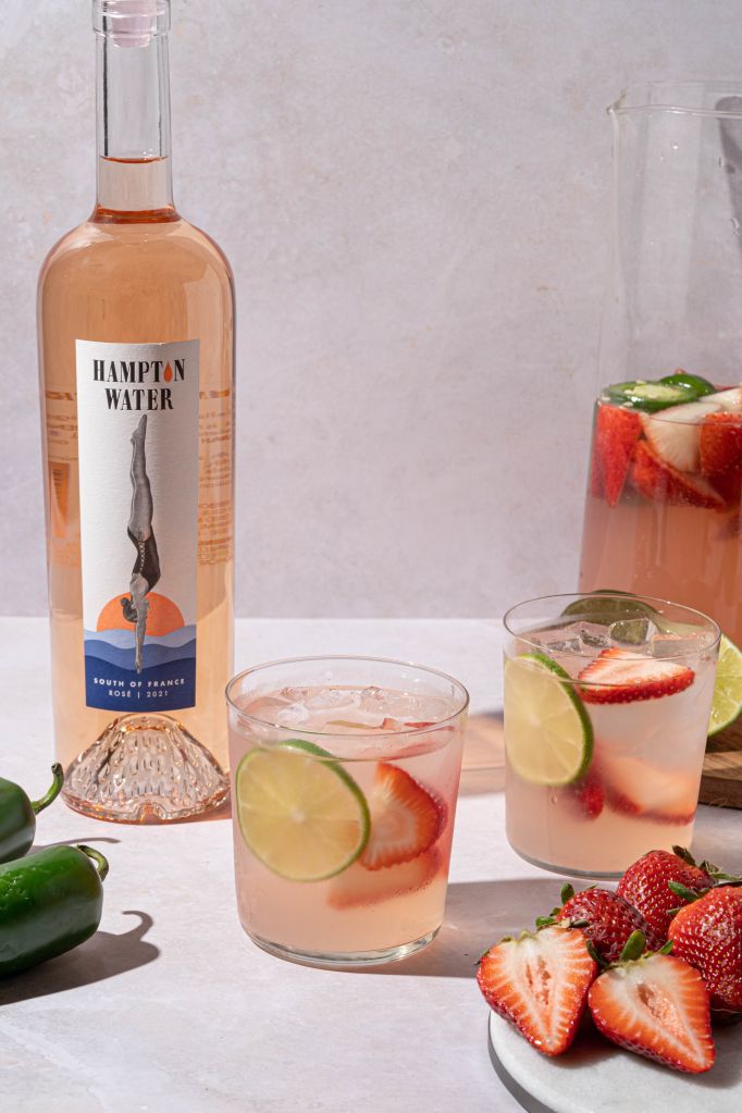 Spicy Strawberry Rosé Smash