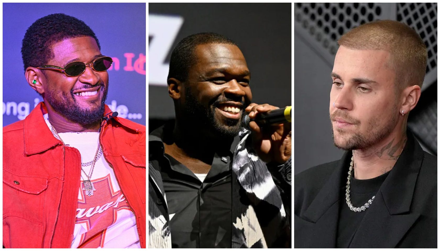 50 Cent Roasts Usher & Justin Bieber’s Alleged Fight At Beyoncé’s Oscars Party