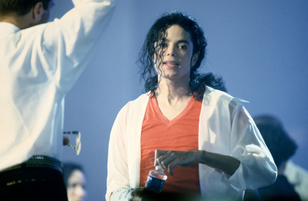 Michael Jackson On The Set Of His Music Video