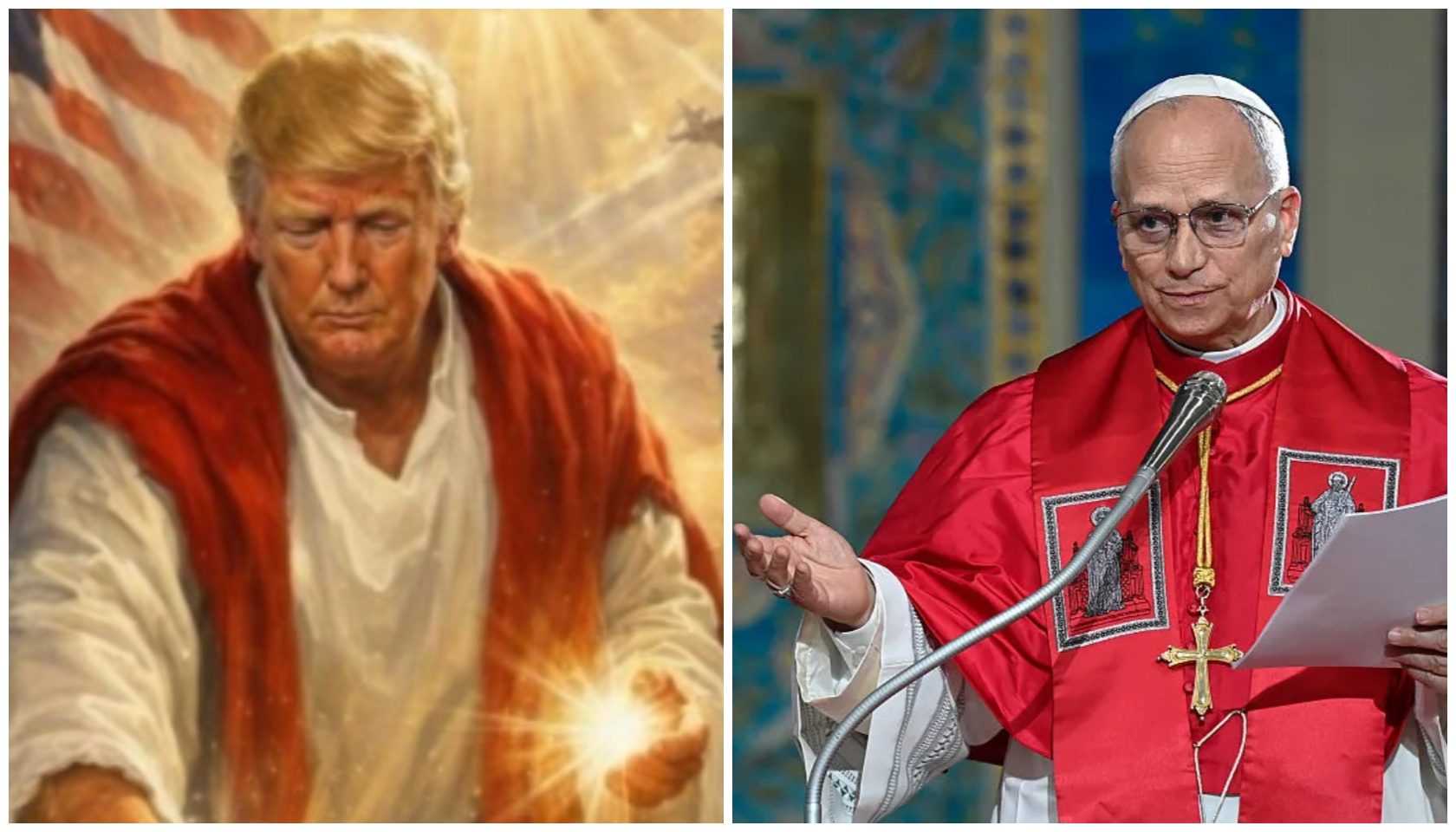 Trump Infuriates MAGA Base After Posting Photo Depicting Himself As Jesus & Slamming Pope Leo