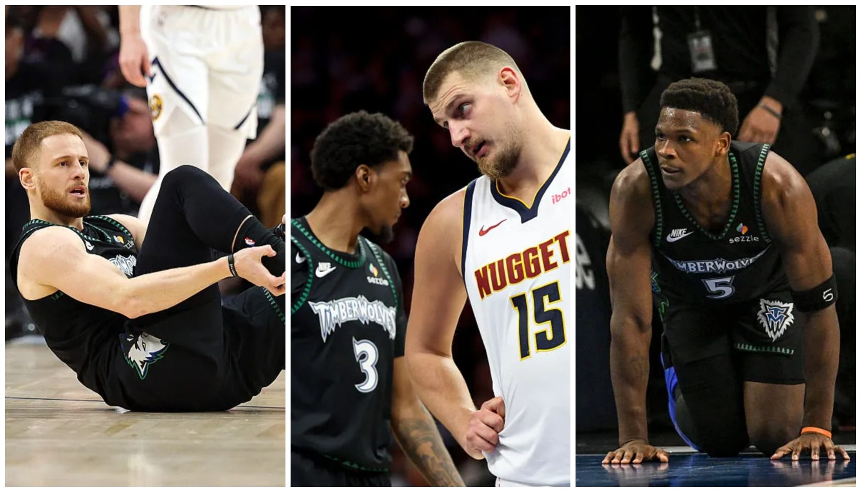 Donte DiVincenzo Tears Achilles & Anthony Edwards Ruled Out As Jokic Ends Game In Near-Brawl, Social Media Reacts