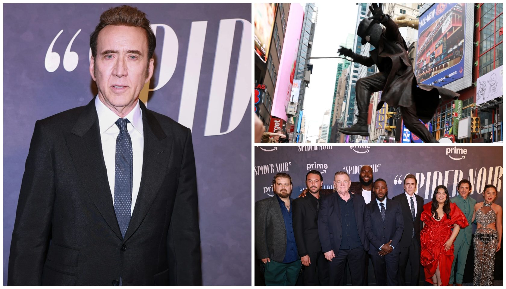 Nicolas Cage & The Cast of ‘Spider-Noir’ Take Over Times Square, NYC