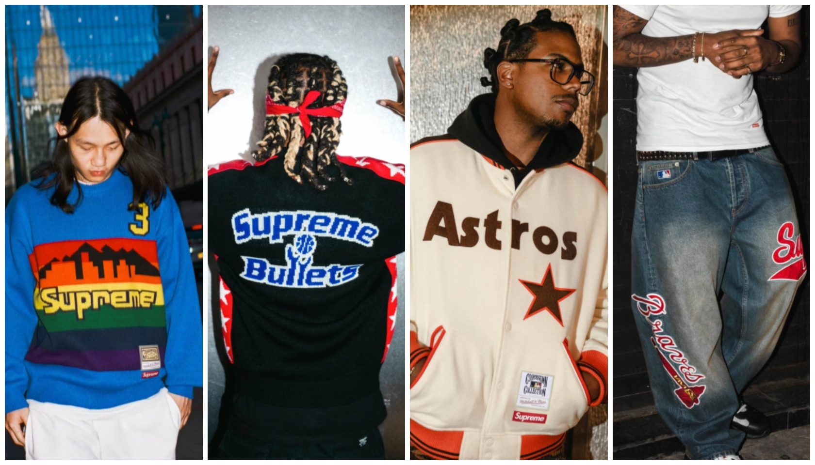 Supreme Covers All The Bases With Mitchell & Ness In MLB And NBA-Inspired Collection