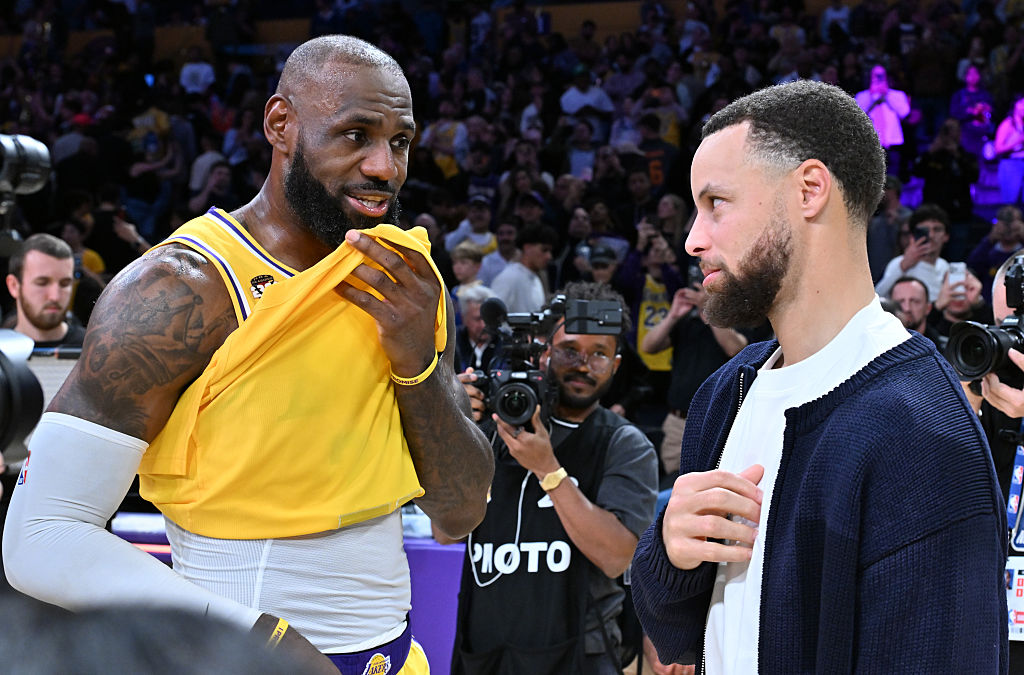 Celebrities At The Los Angeles Lakers Game