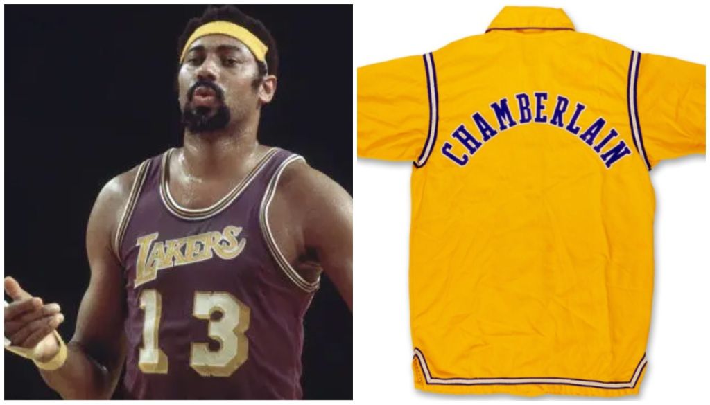 A basketball player wearing a purple Lakers jersey with the number 13 on it, standing on a basketball court.