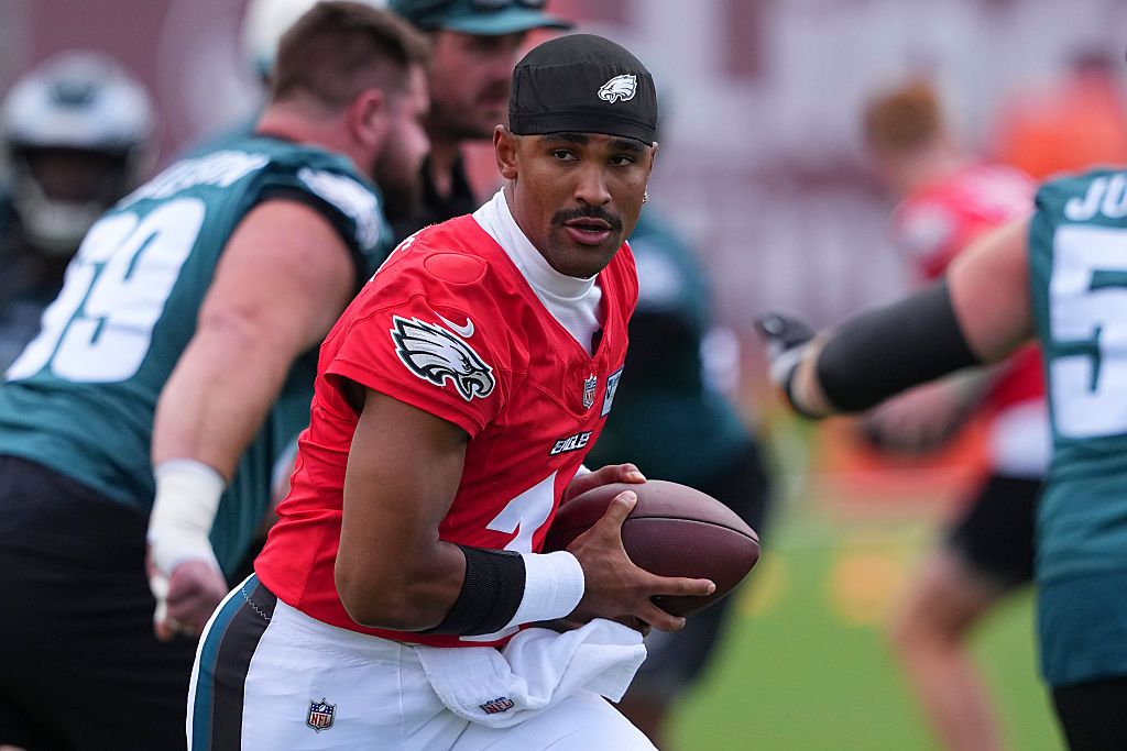 Jalen Hurts at Philadelphia Eagles Training Camp