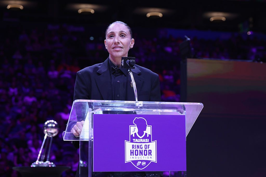 Diana Taurasi Inducted Into Mercury Ring of Honor At Portland Fire v Phoenix Mercury Game