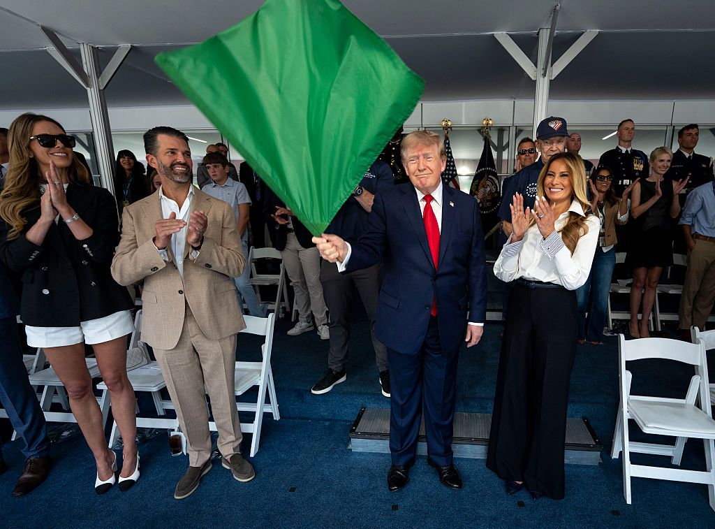 TOPSHOT-US-POLITICS-TRUMP-FREEDOM 250-GRAND PRIX