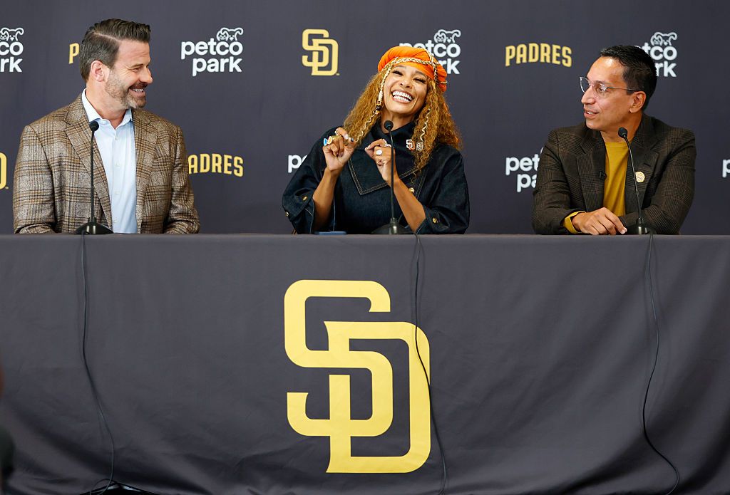 San Diego Padres Owners José E. Feliciano and Kwanza Jones