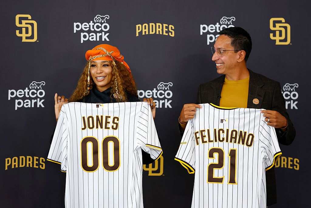 San Diego Padres Owners José E. Feliciano and Kwanza Jones